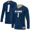 UC Davis Aggies GameDay Greats Youth Lightweight Collegiate Volleyball Fashion Jersey - Navy - Front View