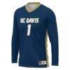 UC Davis Aggies GameDay Greats Youth Lightweight Collegiate Volleyball Fashion Jersey - Navy - Side View