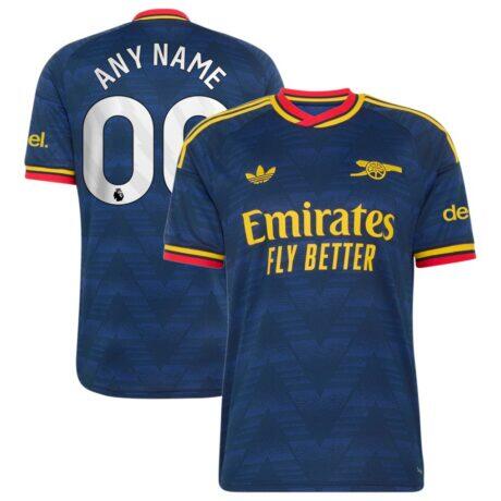 Arsenal adidas 2026/27 Away Replica Custom Jersey - Navy - Front View