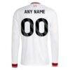 Liverpool adidas 2026/27 Away Replica Custom Long Sleeve Jersey - White - Detail View