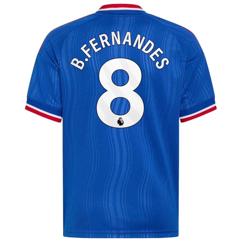 Bruno Fernandes Manchester United adidas Youth 2026/27 Away Replica Jersey - Royal