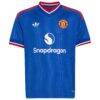 Bruno Fernandes Manchester United adidas Youth 2026/27 Away Replica Jersey - Royal - Side View