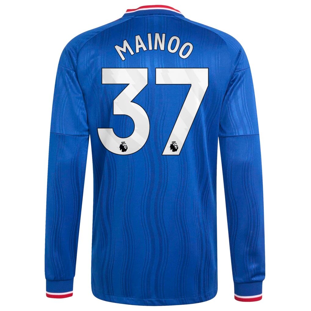 Kobbie Mainoo Manchester United adidas 2026/27 Away On-Field Authentic Long Sleeve Jersey - Royal