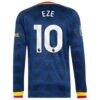 Eberechi Eze Arsenal adidas 2026/27 Away On-Field Authentic Long Sleeve Jersey - Navy - Detail View