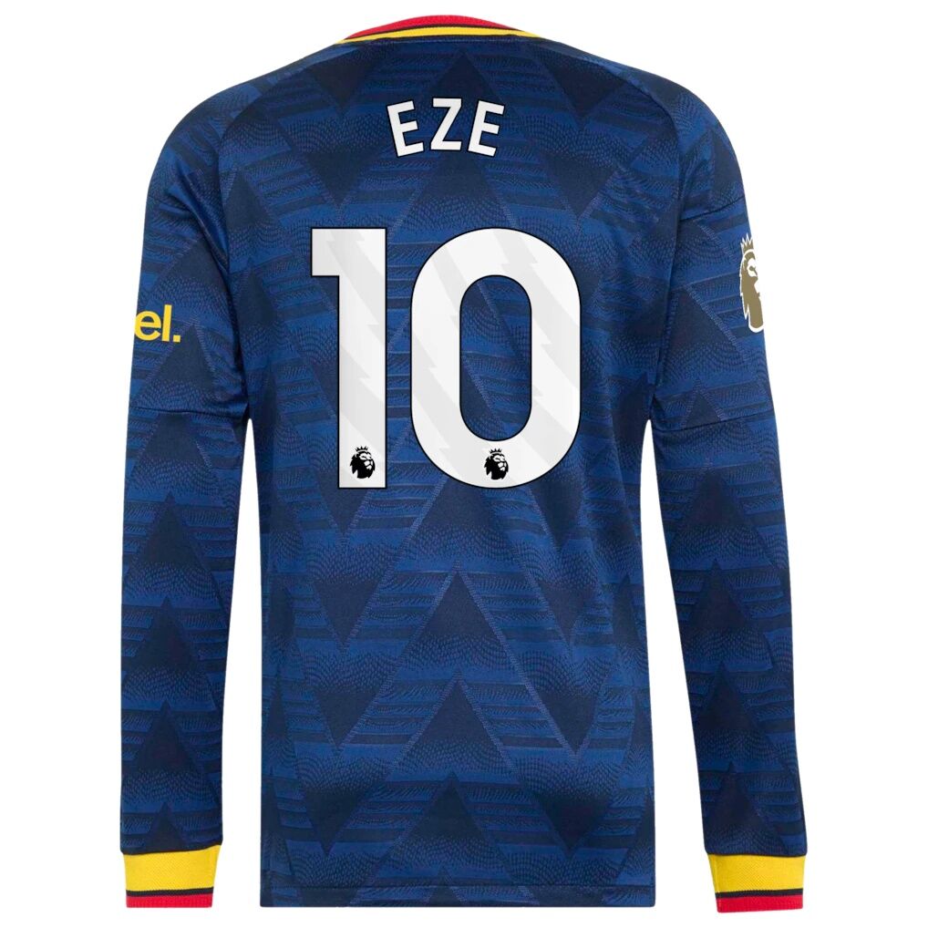 Eberechi Eze Arsenal adidas 2026/27 Away On-Field Authentic Long Sleeve Jersey
