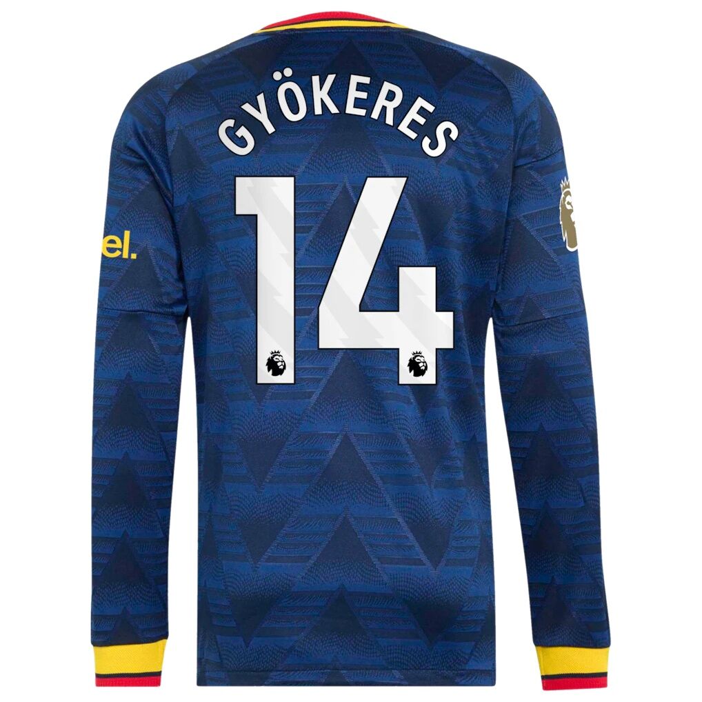 Viktor Gyökeres Arsenal adidas 2026/27 Away On-Field Authentic Long Sleeve Jersey