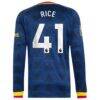 Declan Rice Arsenal adidas 2026/27 Away On-Field Authentic Long Sleeve Jersey - Navy - Detail View