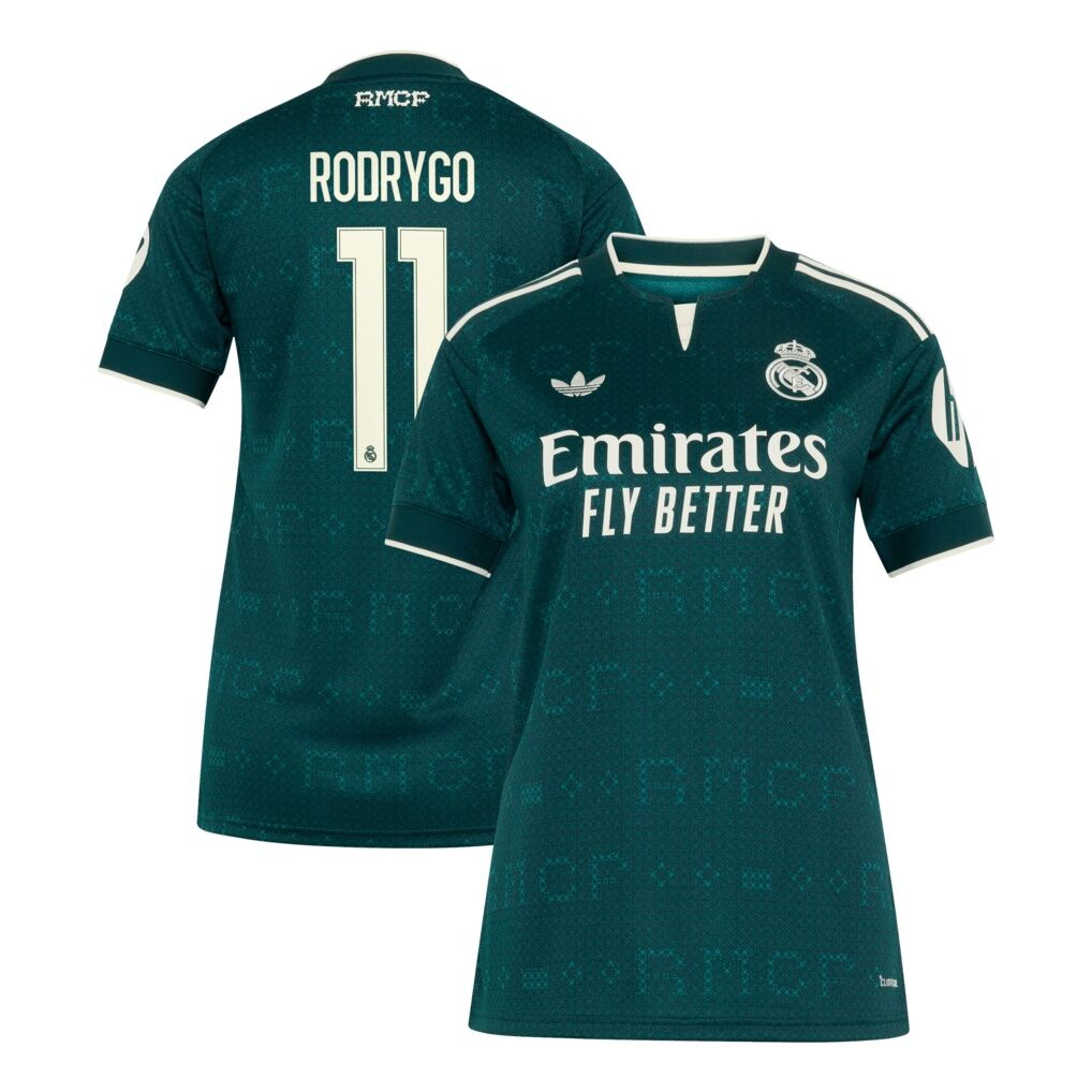 Rodrygo Real Madrid adidas Women's 2026/27 Away Replica Jersey