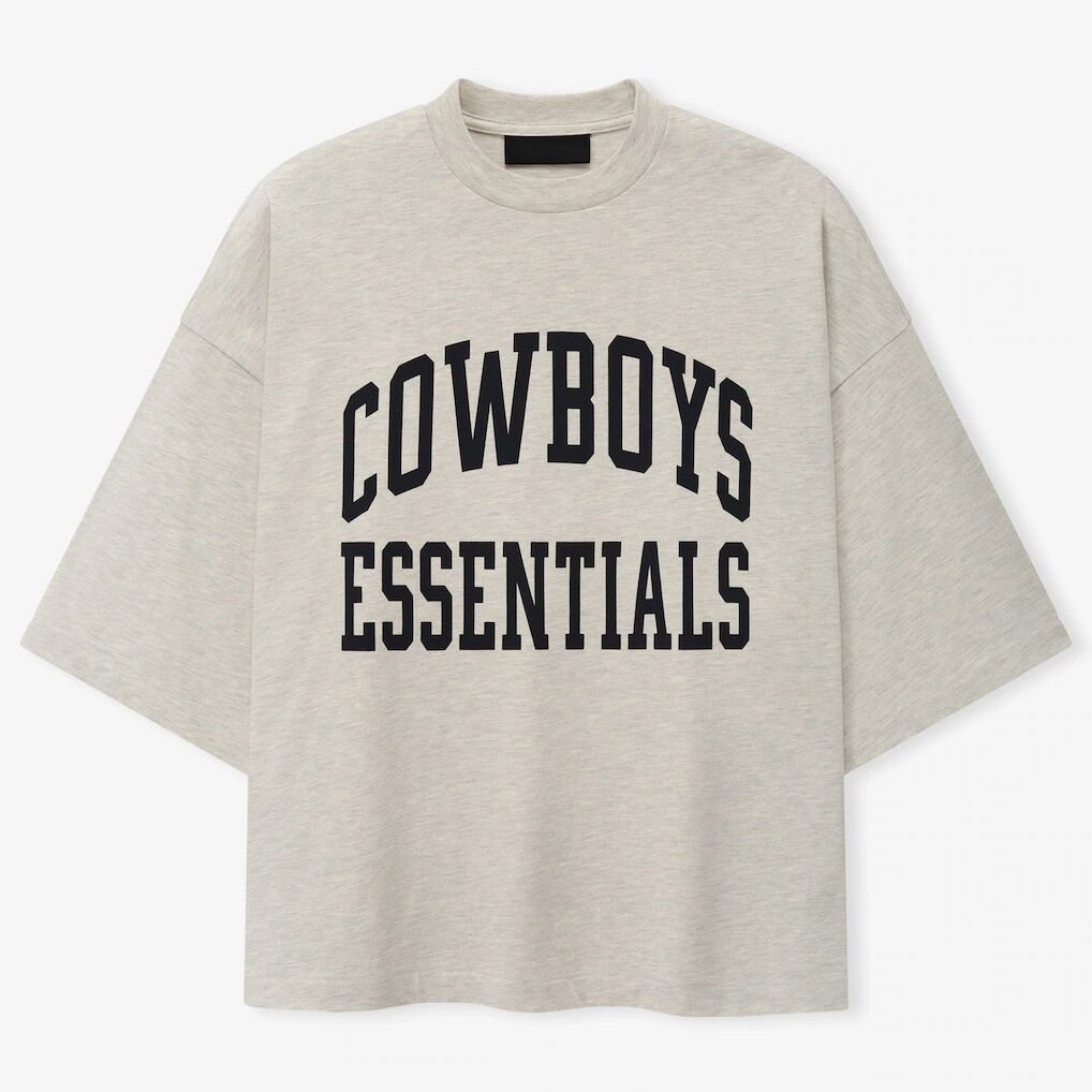 Dallas Cowboys Fear of God Training Camp Boxy T-Shirt - Heather Gray