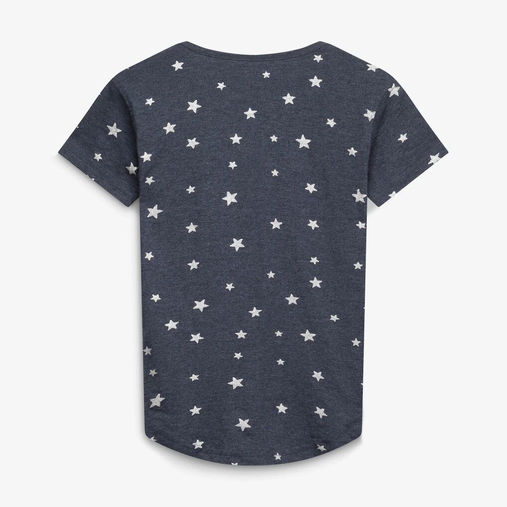 Chicago Bears Wes & Willy Girls Youth Shimmer Star T-Shirt