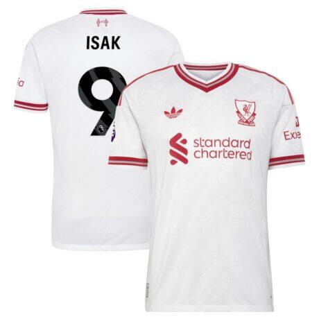 Alexander Isak Liverpool adidas 2026/27 Away On-Field Authentic Jersey - White - Front View