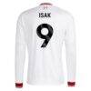 Alexander Isak Liverpool adidas 2026/27 Away Replica Long Sleeve Jersey - White - Detail View