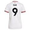 Alexander Isak Liverpool adidas Women's 2026/27 Away Replica Jersey - White - Detail View