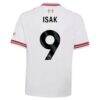 Alexander Isak Liverpool adidas Youth 2026/27 Away Replica Jersey - White - Detail View