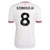 Dominik Szoboszlai Liverpool adidas 2026/27 Away Replica Jersey - White - Detail View