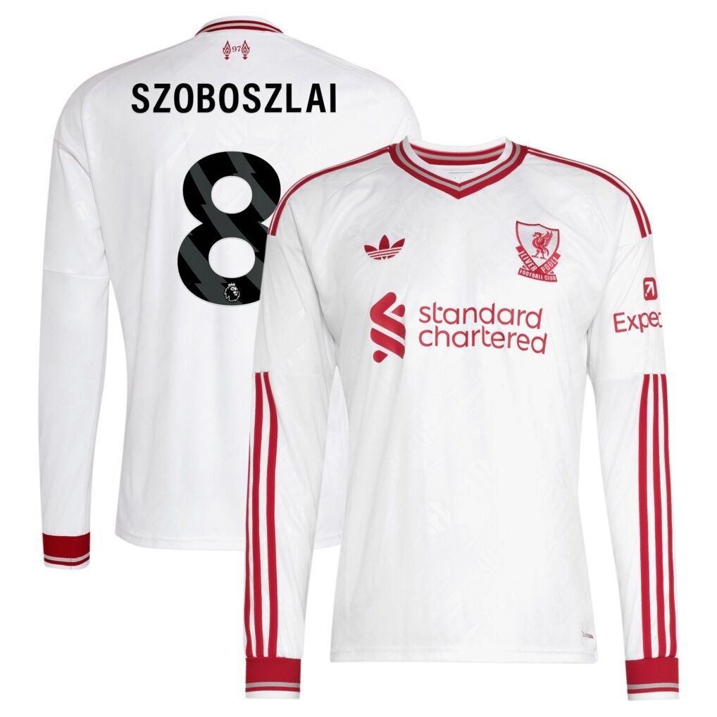 Dominik Szoboszlai Liverpool adidas 2026/27 Away Replica Long Sleeve Jersey