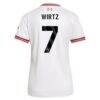 Florian Wirtz Liverpool adidas Women's 2026/27 Away Replica Jersey - White - Detail View