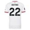 Hugo Ekitike Liverpool adidas 2026/27 Away On-Field Authentic Jersey - White - Detail View