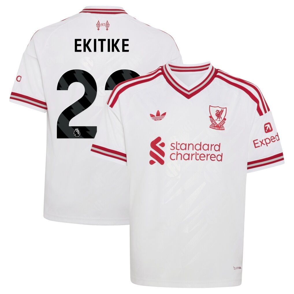 Hugo Ekitike Liverpool adidas Youth 2026/27 Away Replica Jersey