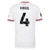 Virgil van Dijk Liverpool adidas 2026/27 Away On-Field Authentic Jersey - White - Detail View