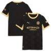 Manchester City Puma Women's 2026/27 Away Replica Jersey - Black - Front View