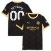 Manchester City Puma Women's 2026/27 Away Replica Custom Jersey - Black - Front View