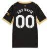 Manchester City Puma Youth 2026/27 Away Replica Custom Jersey - Black - Detail View