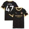 Phil Foden Manchester City Puma Women's 2026/27 Away Replica Jersey - Black - Front View