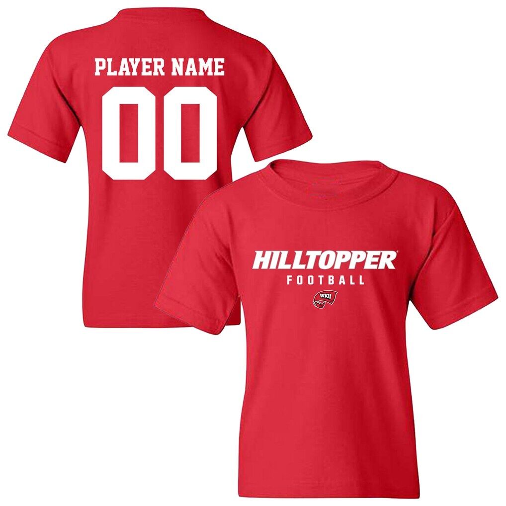 Western Kentucky Hilltoppers Youth NIL Pick-A-Player Football Shirsey T-Shirt