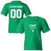 North Texas Mean Green Youth NIL Pick-A-Player Football Shirsey T-Shirt - - Front View