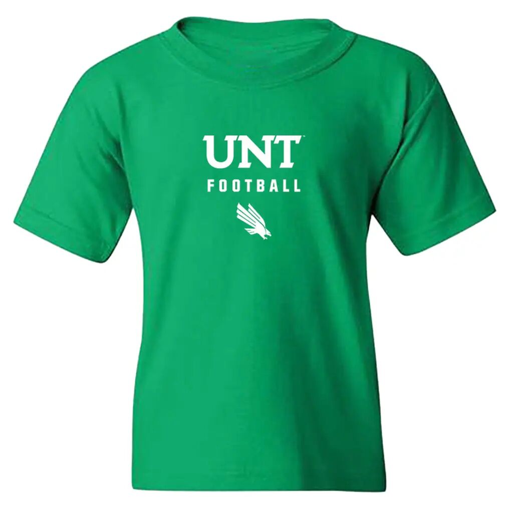 North Texas Mean Green Youth NIL Pick-A-Player Football Shirsey T-Shirt - Kelly Green