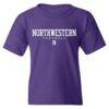 Northwestern Wildcats Youth NIL Pick-A-Player Football Shirsey T-Shirt - Purple - Side View