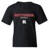 Rutgers Scarlet Knights Youth NIL Pick-A-Player Football Shirsey T-Shirt - Black - Side View
