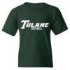 Tulane Green Wave Youth NIL Pick-A-Player Football Shirsey T-Shirt - Green - Front View