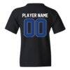 Memphis Tigers Youth NIL Pick-A-Player Football Shirsey T-Shirt - Black - Detail View