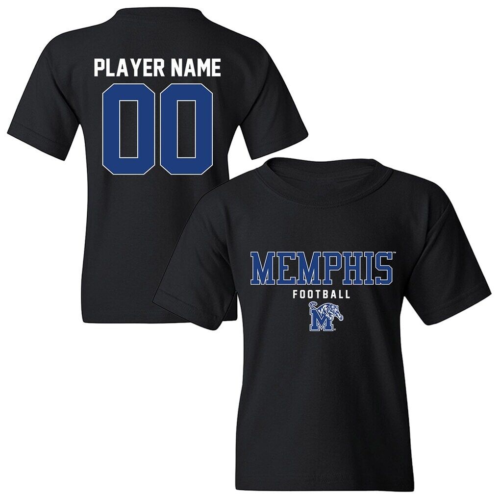 Memphis Tigers Youth NIL Pick-A-Player Football Shirsey T-Shirt