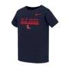 Ole Miss Rebels Nike Toddler Name Bar Legend Dri-FIT T-Shirt - Navy - Front View