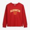 Washington Commanders '47 Women's Plus Size Sydney Arch Game T-Shirt - - Front View