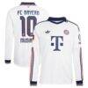 Jamal Musiala Bayern Munich adidas 2026/27 Away On-Field Authentic Long Sleeve Jersey - White - Front View