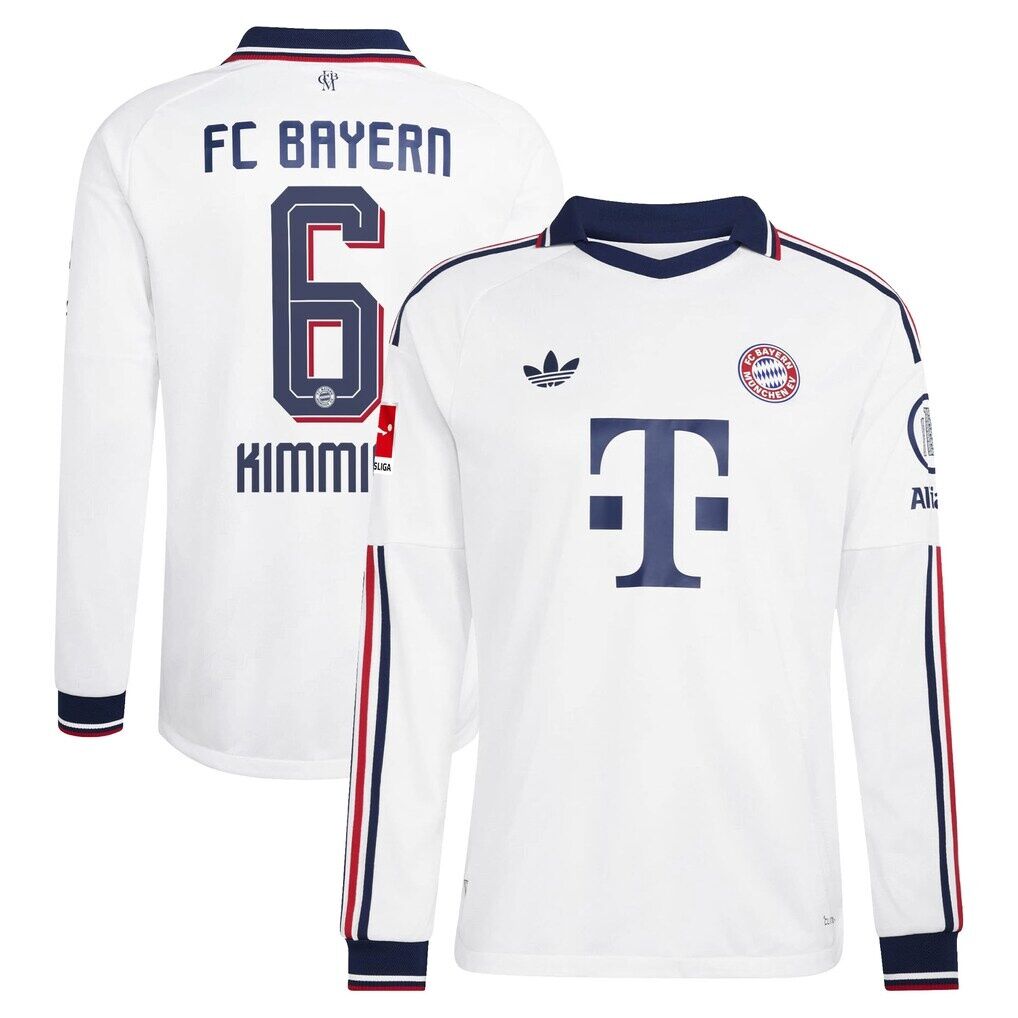 Joshua Kimmich Bayern Munich adidas 2026/27 Away On-Field Authentic Long Sleeve Jersey