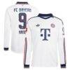 Harry Kane Bayern Munich adidas 2026/27 Away On-Field Authentic Long Sleeve Jersey - White - Front View