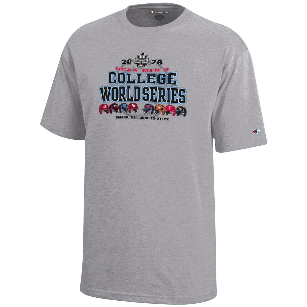 NCAA Merchandise Champion Youth 2026 NCAA Baseball Men's College World Series Champions Bracket T-Shirt
