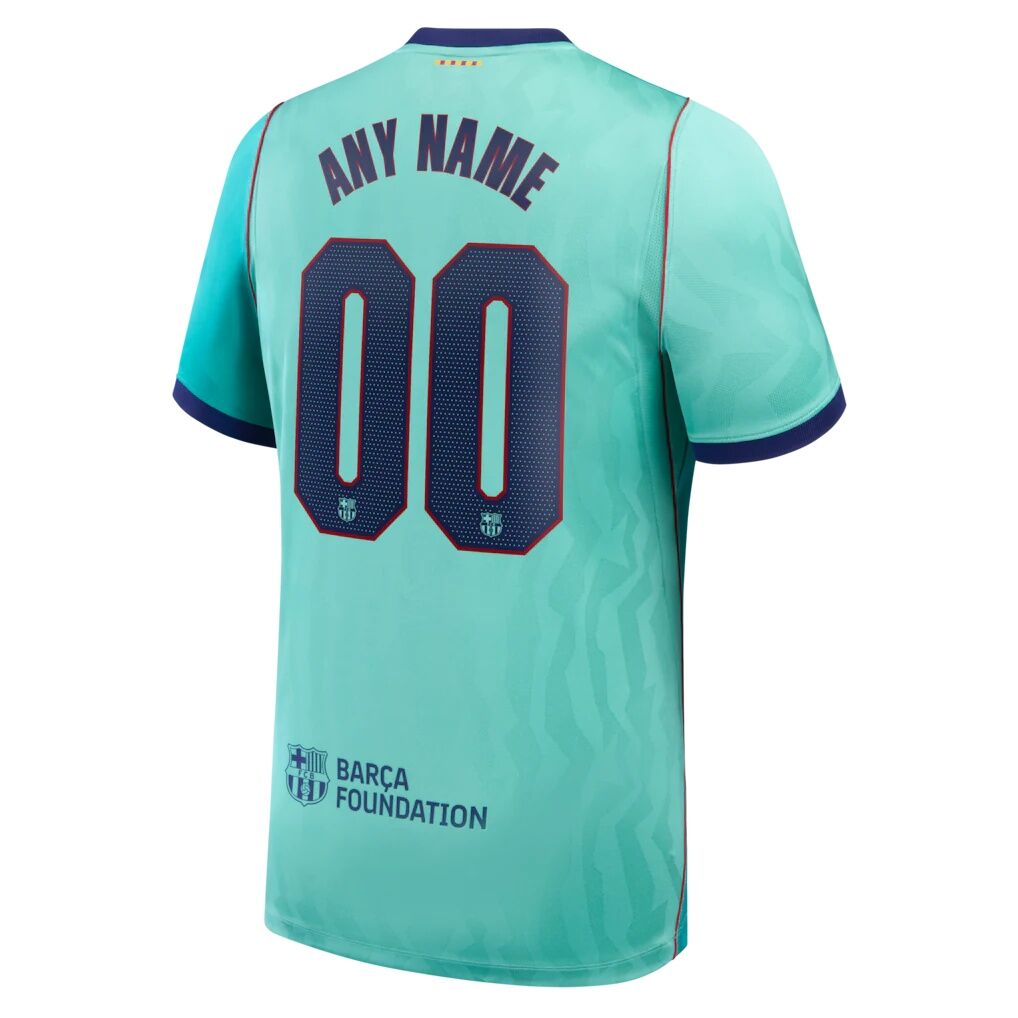 Barcelona Nike 2026/27 Third Stadium Replica Custom Jersey - Turquoise
