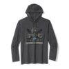 Detroit Lions Tommy Bahama Backfield Bay Pullover Hoodie - Charcoal - Front View