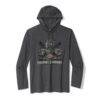 San Francisco 49ers Tommy Bahama Backfield Bay Pullover Hoodie - Black - Front View