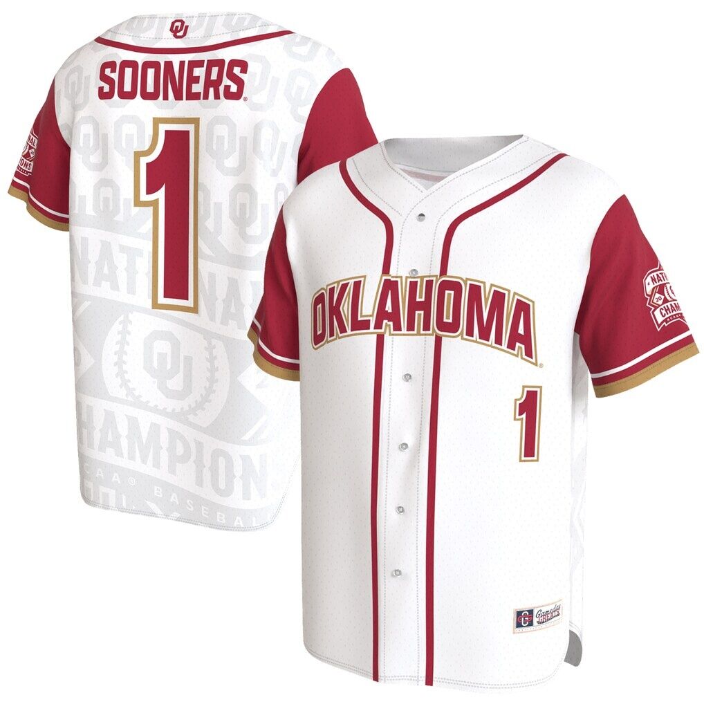 Oklahoma Sooners GameDay Greats Youth 2026 NCAA Baseball Men's College World Series Champions Lightweight Jersey