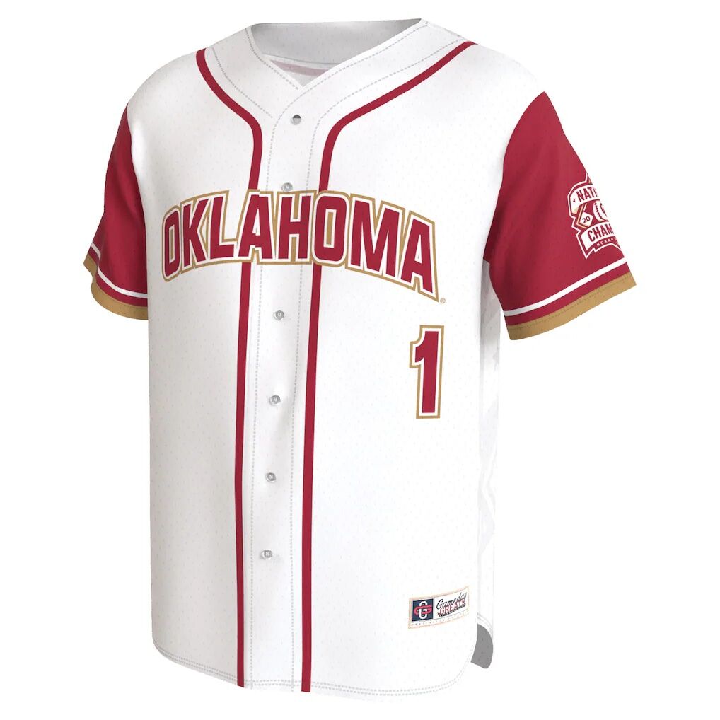 Oklahoma Sooners GameDay Greats Youth 2026 NCAA Baseball Men's College World Series Champions Lightweight Jersey