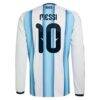 Lionel Messi Argentina National Team adidas 2026 Home Replica Long Sleeve Jersey - White - Detail View