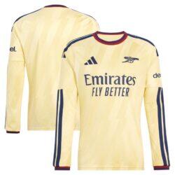 Arsenal adidas 2026/27 Third Replica Long Sleeve Jersey - Yellow - Front View