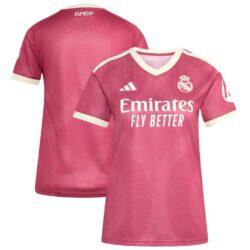 Real Madrid adidas Women's 2026/27 Third Replica Jersey - Pink - Front View